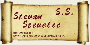 Stevan Stevelić vizit kartica